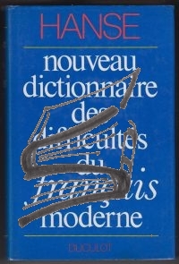 hanse – nouveau dictionnaire des difficultes du francais moderne
