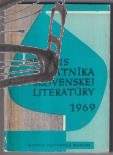 letopis pamatnika slovenskej literatury 1969