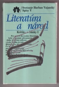 literatura a narod – kritiky a clanky I – vajansky